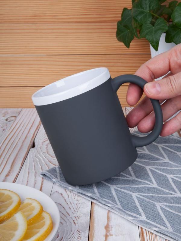 Кружка StopSpot с покрытием софт-тач