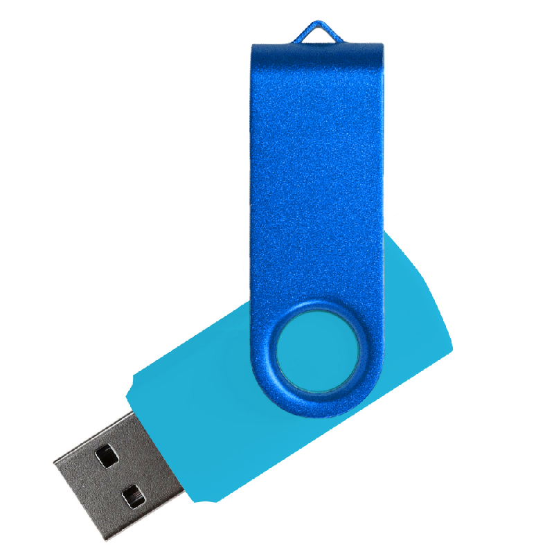 Флеш накопитель USB 2.0 Twister Сolor Mix 16GB, пластик Софт Тачметалл