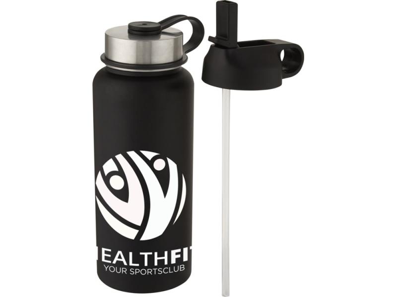 Бутылка спортивная Supra с вакуумной изоляцией и 2 крышками