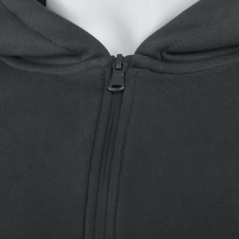 Толстовка унисекс Oversize Zip с капюшоном сэндвич 320, 100, Графит (101)