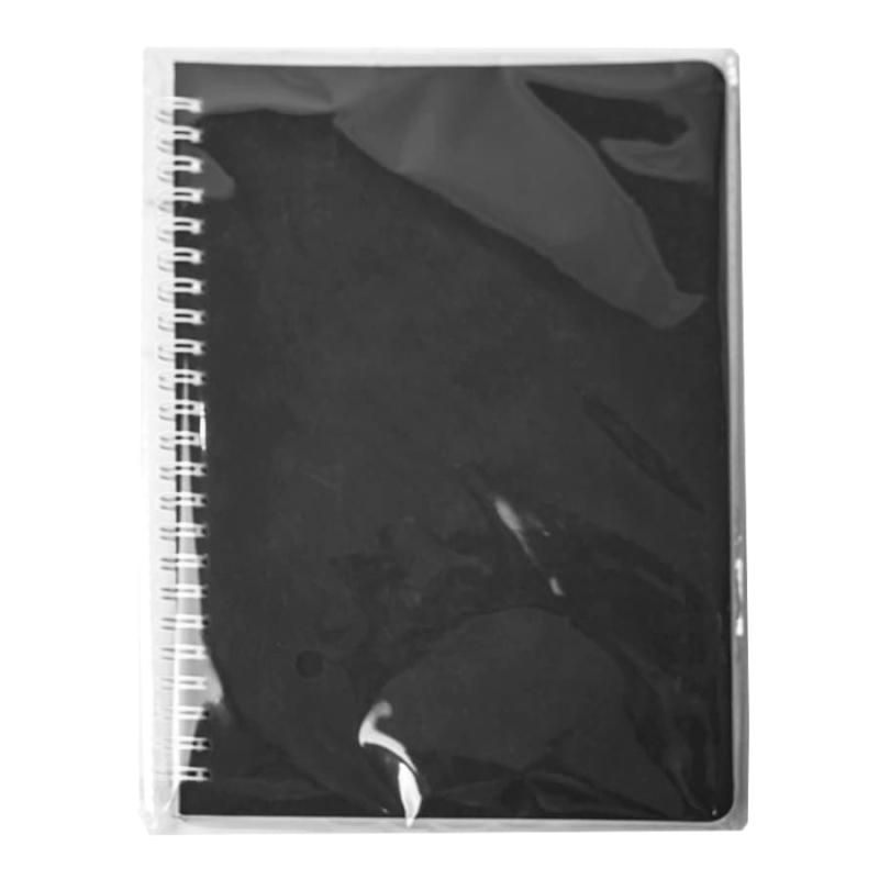 Блокнот на двойной пружине HELIX, 143 х 205 мм, черный, блок в линейку