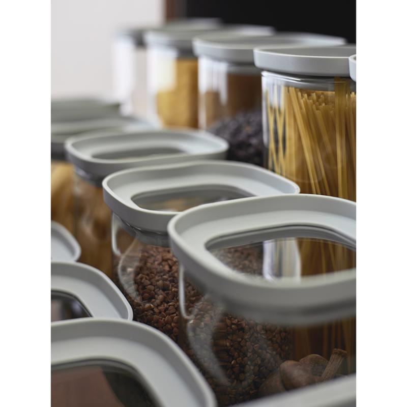 Банка для хранения квадратная vacuum glass, 1,5 л