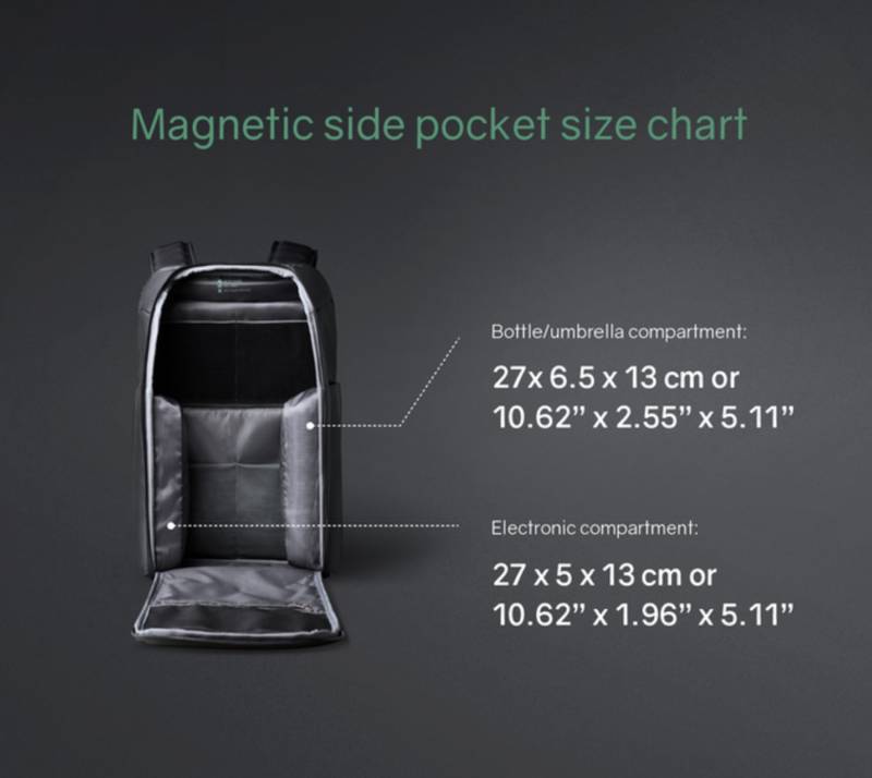 Рюкзак KORIN FlipPack 47х30х17 см, черный