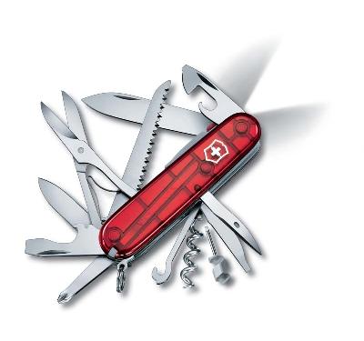 Нож перочинный VICTORINOX Huntsman Lite, 91 мм, 21 функция, полупрозрачный