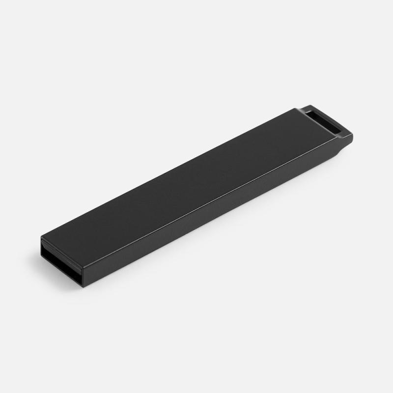 Флешка markBright Black с зеленой подсветкой