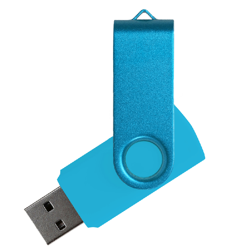 Флеш накопитель USB 2.0 Twister Сolor Mix 16GB, пластик Софт Тачметалл