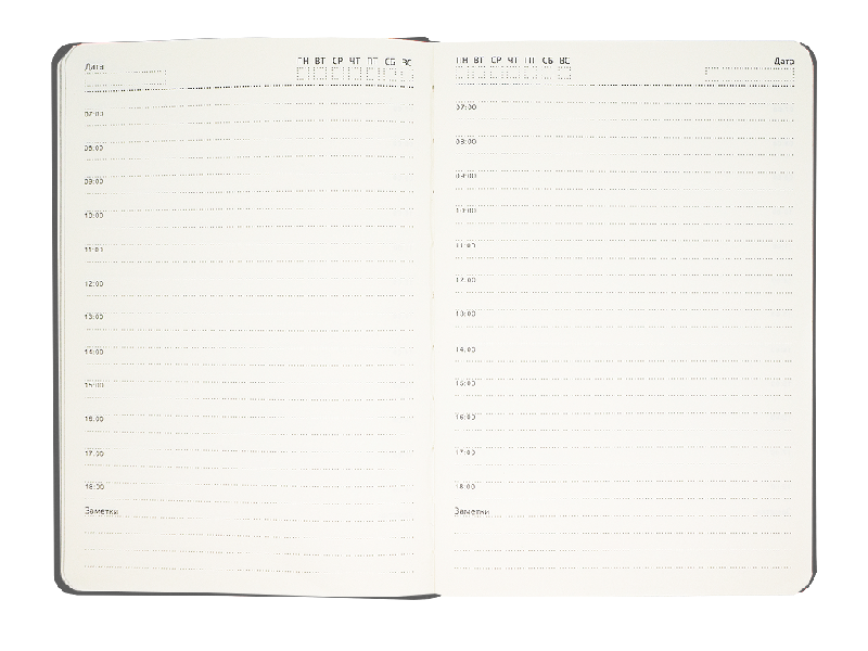 Ежедневник Flexy Latte А5,  с салатовым срезом, недатированный, в гибкой обложке