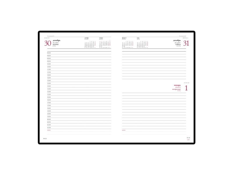 Ежедневник датированный А5 Sidney Nebraska на 2026 год