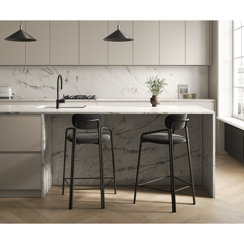 Стул полубарный ror, велюр