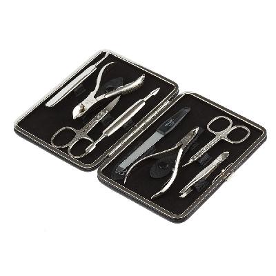 Маникюрный набор DEWAL, 8пр Футляр: натуральная кожа