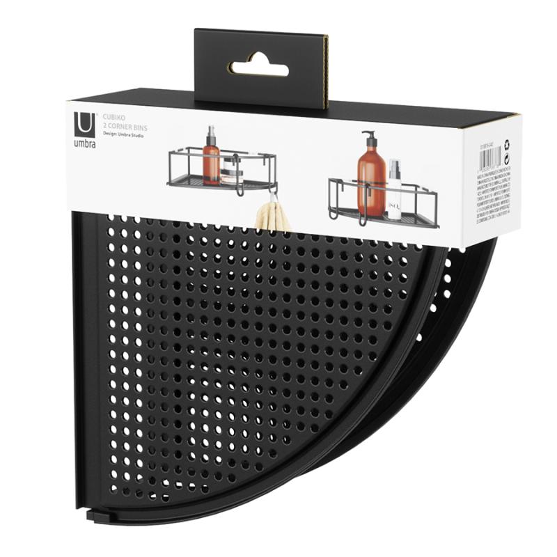 Набор из 2х угловых полок для ванной cubiko