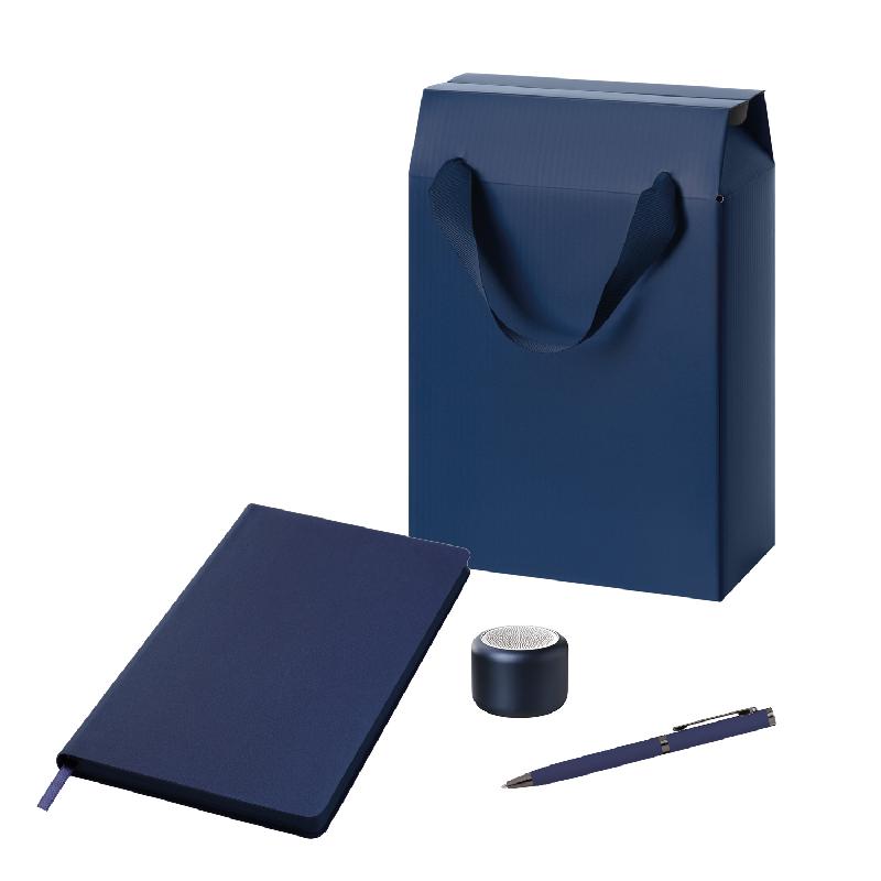 Подарочный набор Passion,  (колонка, ежедневник, ручка, коробка-пакет)