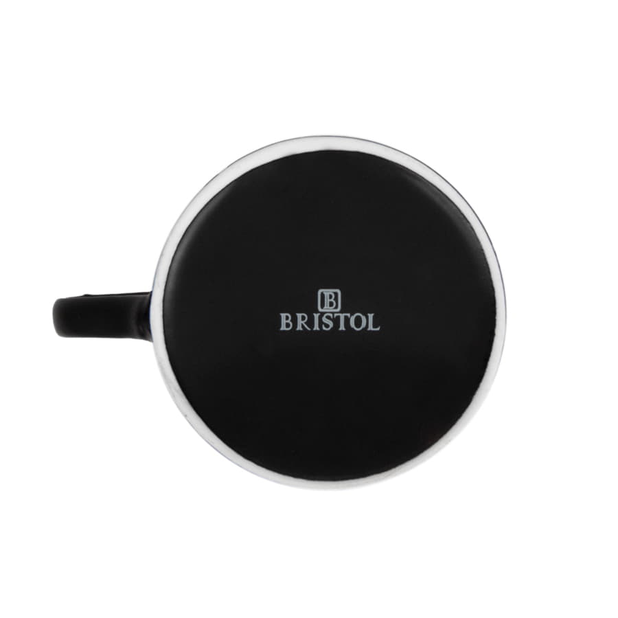 Чайная пара ICE CREAM, голубой с белым кантом, 200 мл, фарфор