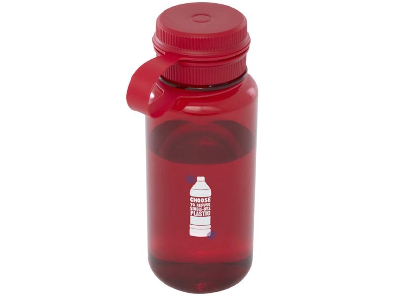 Бутылка спортивная из переработанного ПЭТ-пластика Ryder, 900мл