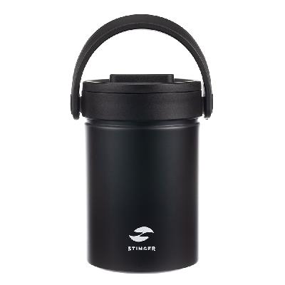 Термос ланчбокс Stinger, 1,7 л, широкий, три контейнера, 16,1 x 14,9 x 21,5