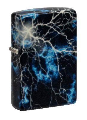 Зажигалка ZIPPO Lightning с покрытием Glow In The Dark Green, латунь, 38x13x57 мм