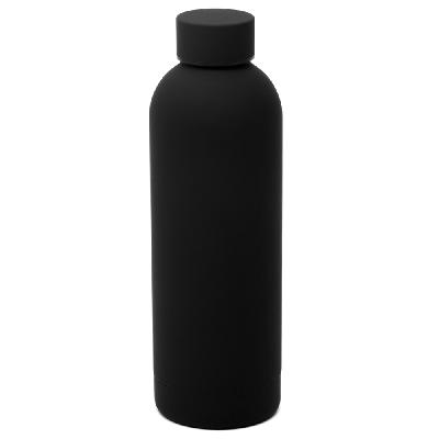 Термобутылка Perfecto софт-тач, черный.