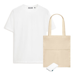 Набор с одеждой KRIS (футболка, аккумулятор, шоппер), XL