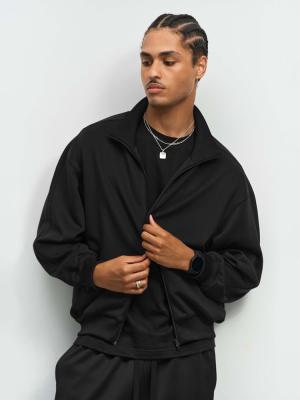 Куртка спортивная Junior, черная, размер XXL