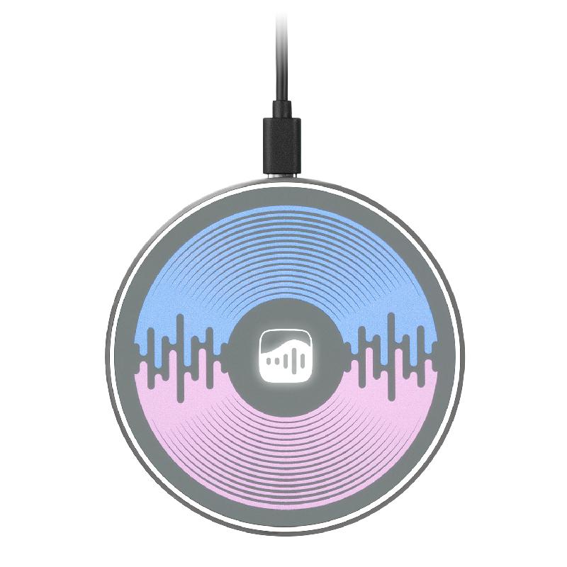 Беспроводное зарядное устройство с подсветкой 15W Аурис (Auris)