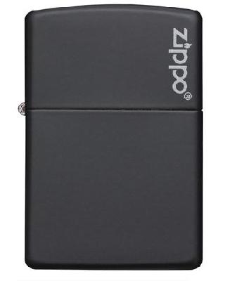Зажигалка ZIPPO Classic с покрытием Black Matte, латунь, овая, 38x13x57мм