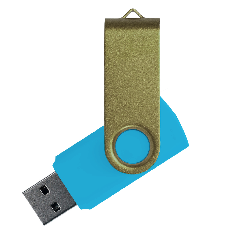 Флеш накопитель USB 2.0 Twister Сolor Mix 16GB, пластик Софт Тачметалл