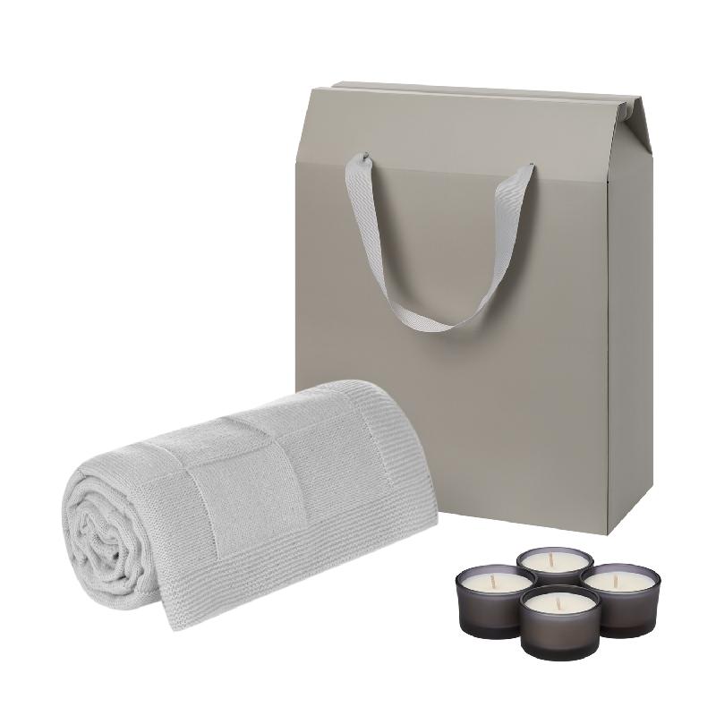 Подарочный набор Sento, Cella Soft,  (свечи, плед)