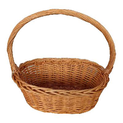 Плетеная корзина из ивовой лозы для упаковки подарка