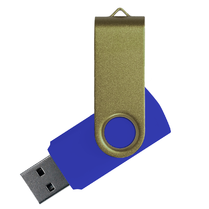 Флеш накопитель USB 2.0 Twister Сolor Mix 16GB, пластик Софт Тачметалл