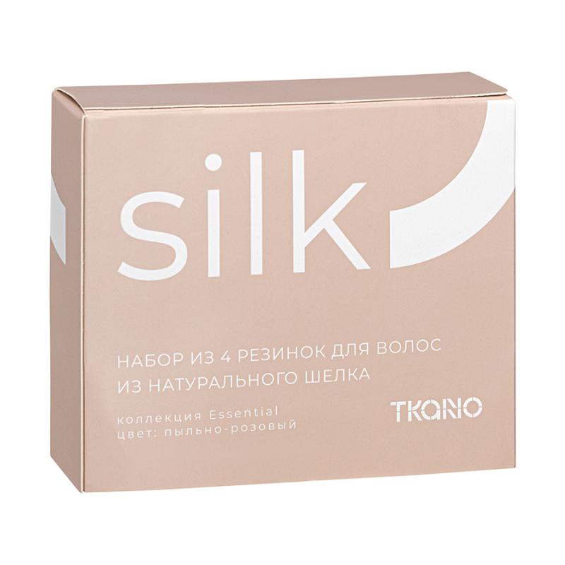 Набор из 4 шелковых резинок для волос  из коллекции essential