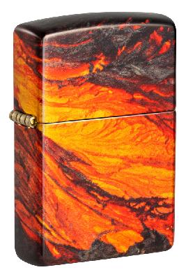Зажигалка ZIPPO Lava Flow с покрытием 540 Tumbled Brass, латунь, 38x13x57 мм
