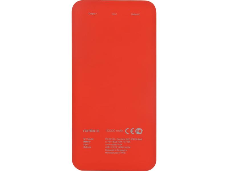 Внешний аккумулятор NEO PB100, soft touch, 10000 mAh
