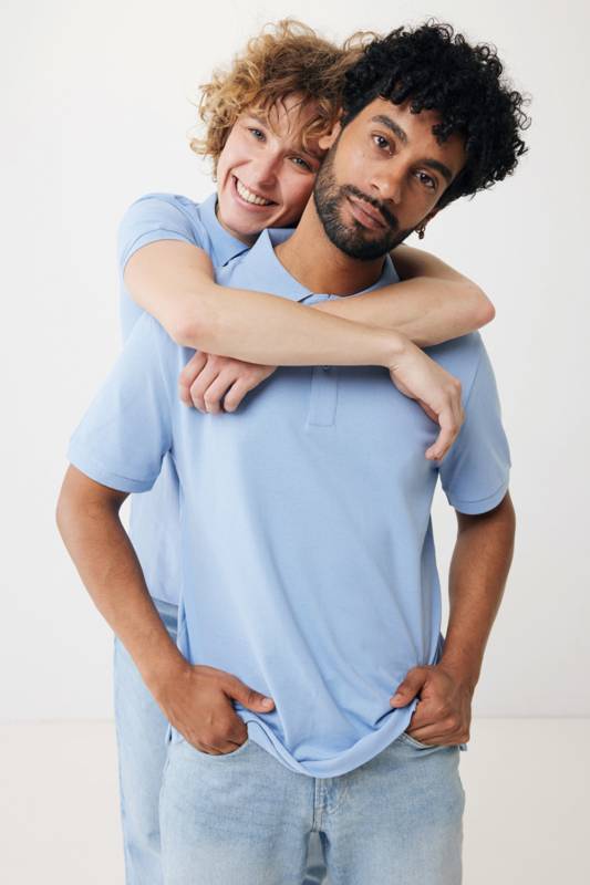 Рубашка поло Iqoniq Yosemite из переработанного хлопка-пике, унисекс, 220 г/м²