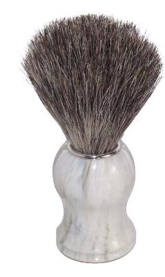 Помазок для бритья Mondial, пластик, свиной ворс, рукоять    мрамор