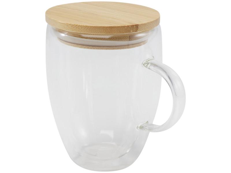 Кружка с бамбуковой крышкой Leona