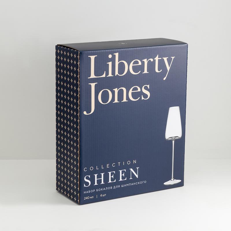 Набор бокалов для шампанского sheen, 240 мл, 4 шт.