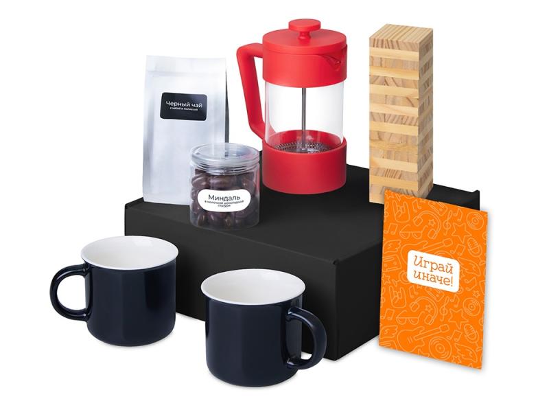 Подарочный набор Re:y. Together  с френчпрессом, кружками и дженгой