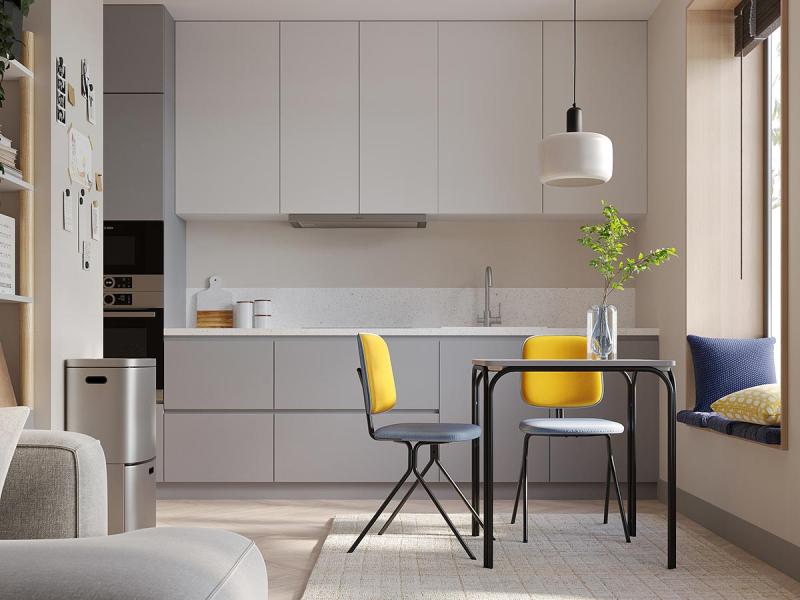 Подушка декоративная из стираного хлопка  из коллекции essential, 45х45 см