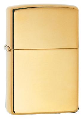 Зажигалка ZIPPO Classic с покрытием High Polish Brass, латунь, 38x13x57 мм
