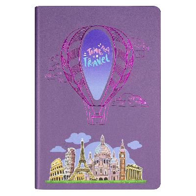 Ежедневник Flexy Milano Print Sample Time Travel А5, недатированный, в гибкой обложке