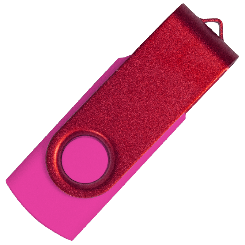 Флеш накопитель USB 2.0 Twister Сolor Mix 16GB, пластик Софт Тачметалл