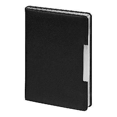 Ежедневник City Moderna Pristine А5,  с серебристым, недатированный, в твердой обложке с поролоном