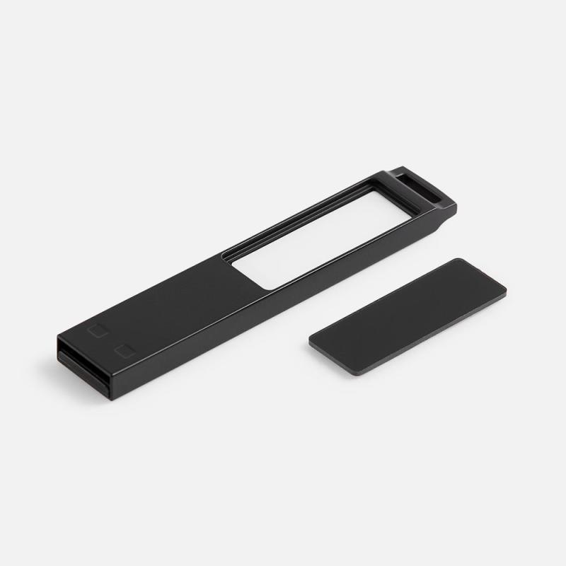 Флешка markBright Black с зеленой подсветкой