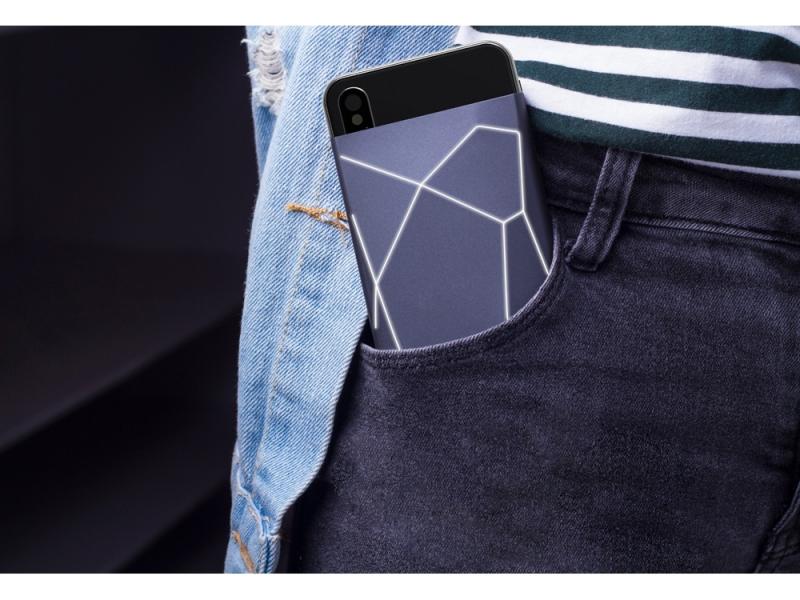 Внешний беспроводной аккумулятор Geo Wireless с подсветкой лого, 5000 mAh