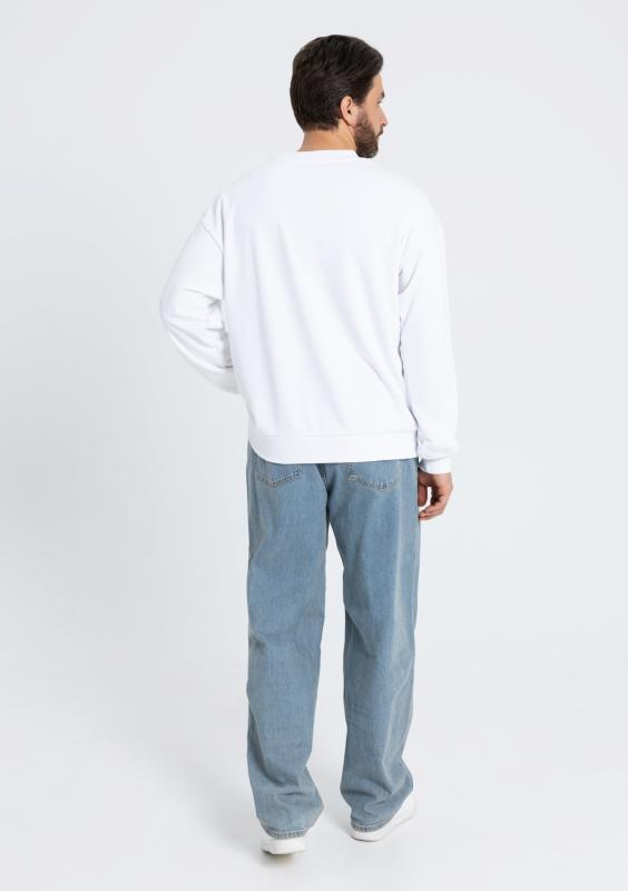 Свитшот унисекс STAN футер без начёса, 350, 96, Белый (10)