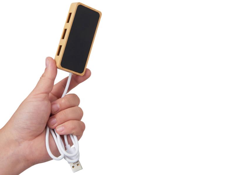 USB хаб с подсветкой лого Reedia S5, 3*USB, 1*Type C