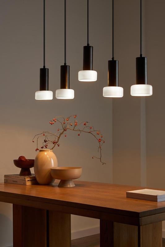 Светильник подвесной каскадный fungus, D15х25 см, 5 плафонов