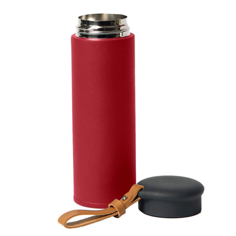 Термос вакуумный STRIPE, голубой, нержавеющая сталь, 450 мл