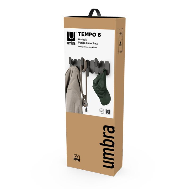 Вешалка настенная tempo, 6 крючков