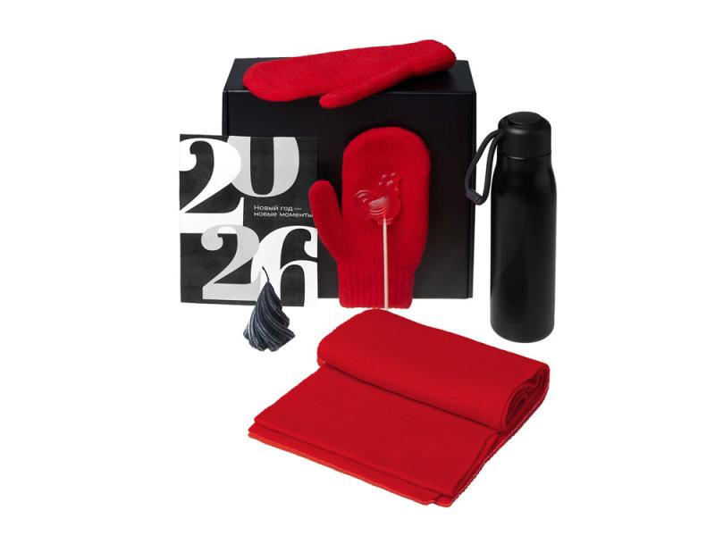 Подарочный набор Re:Air с варежками, шарфом и термосом